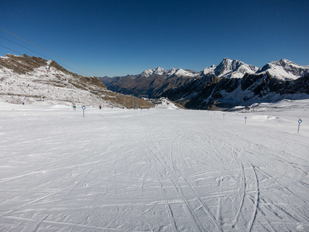 Noch ein Vorteil am Kaunertaler: Platz auf der Piste