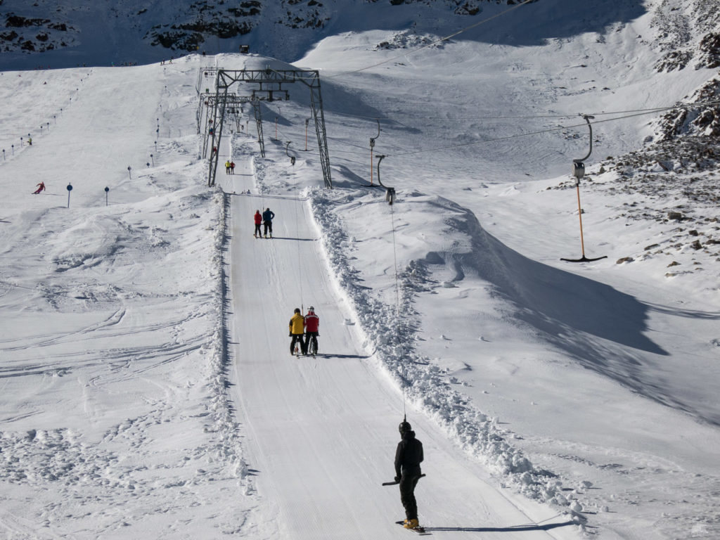 Eine Runde mit dem Falginlift (ca. 1997 kurzzeitig Nörderjoch III) gehört selbstverständlich auch dazu