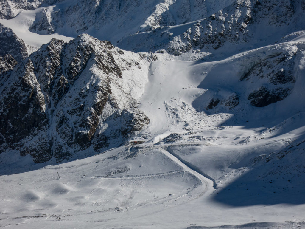 Ein Blick auf die - vermutlich ehemalige - Trasse von Nörderjoch II darf natürlich nicht fehlen