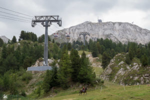 Noch ein Blick auf das Funitel. In diesem Sommer ausnahmsweise nicht in Betrieb.